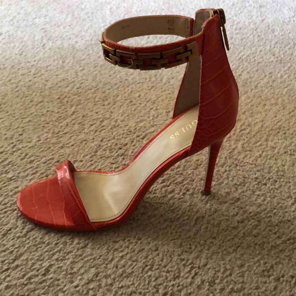 Guess Gwkaida Croc-embossed Stiletto Sandals - Picture 4 of 7